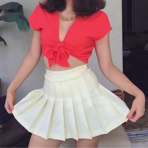 American Apparel Crepe Tie Top